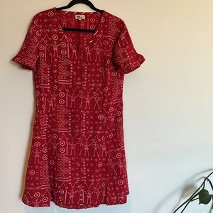 Cotton linen dress